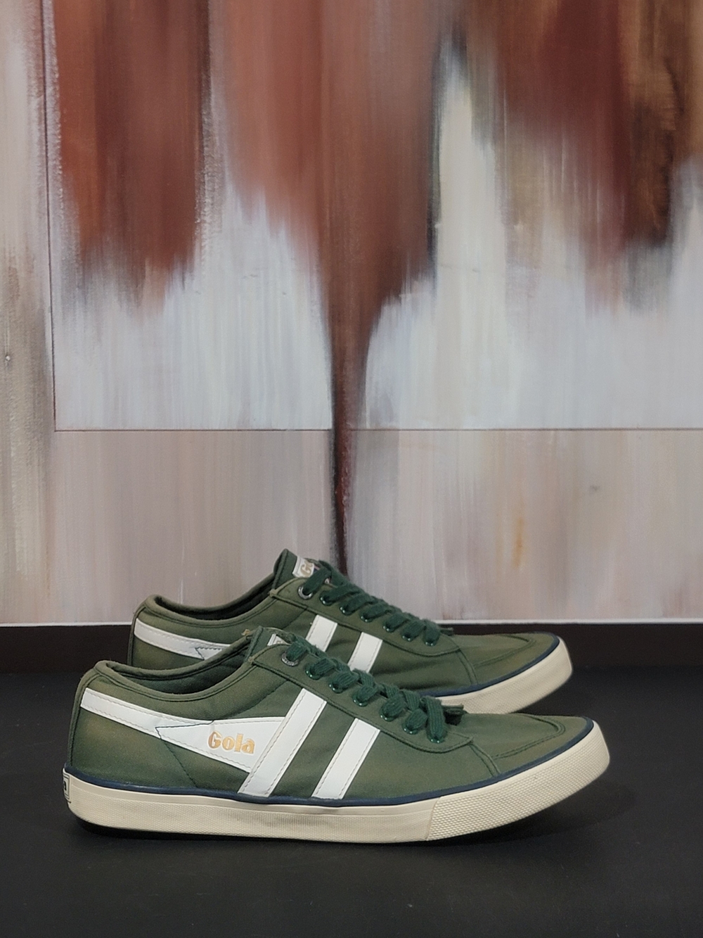 Gola Men's Green Low-Top Canvas Sneakers